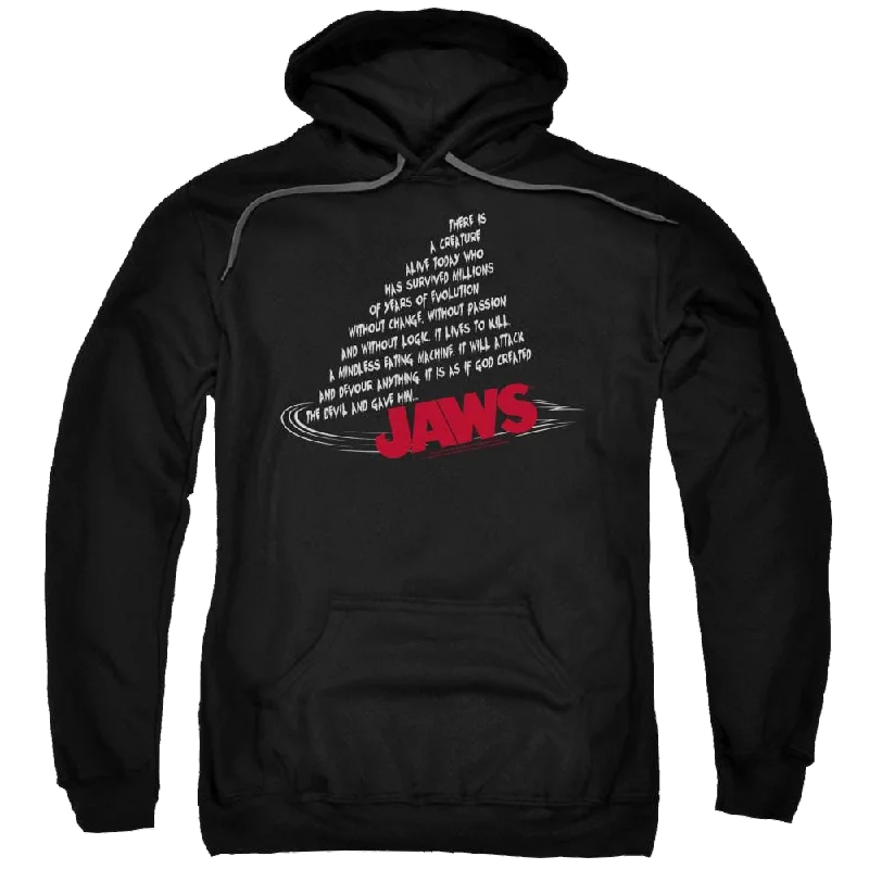 Jaws Dorsal Text Pullover Hoodie