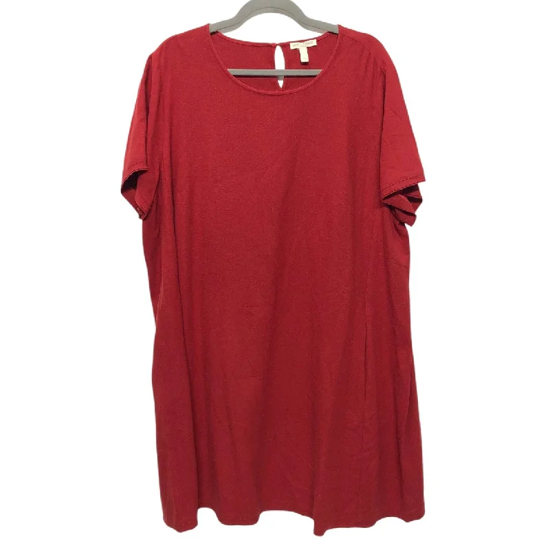 Dress Casual Short By Eileen Fisher In Red, Size: 1x