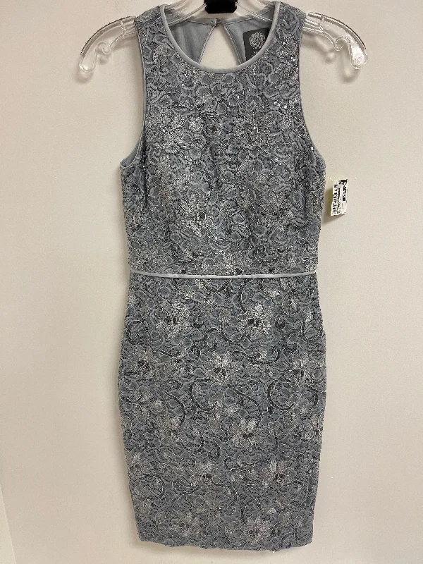 Dress Party Midi By Vince Camuto In Silver, Size: Xs