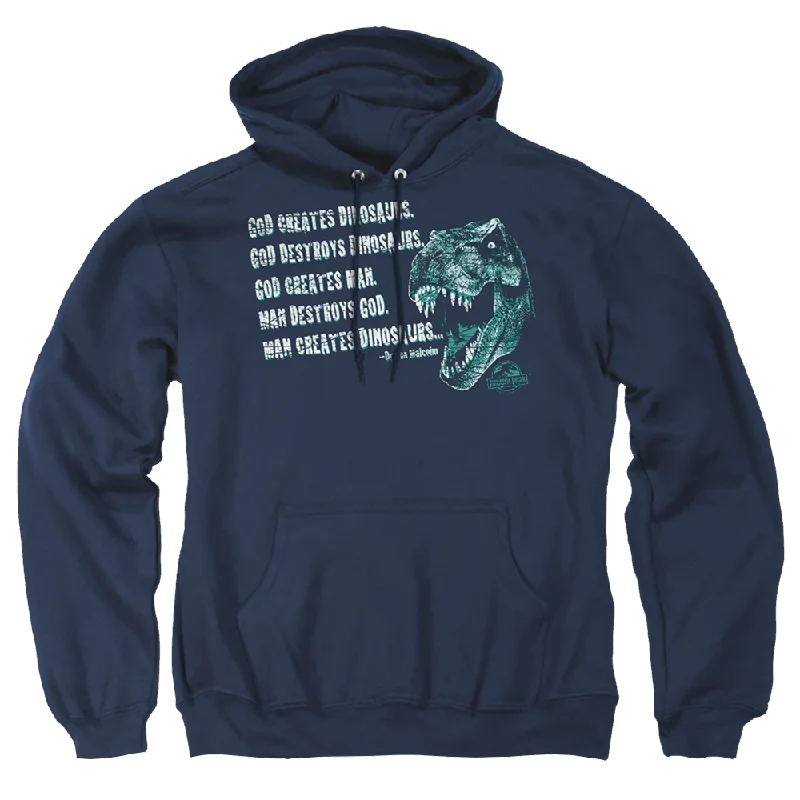 Jurassic Park God Creates Dinosaurs Pullover Hoodie