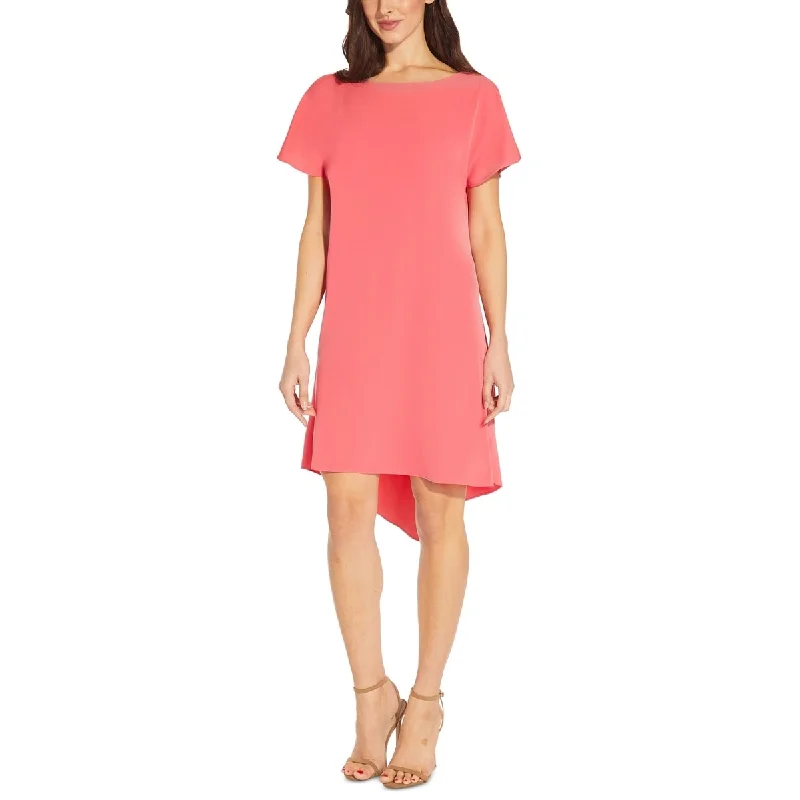 Adrianna Papell Women's High Low Shift Dress Pink Size 0