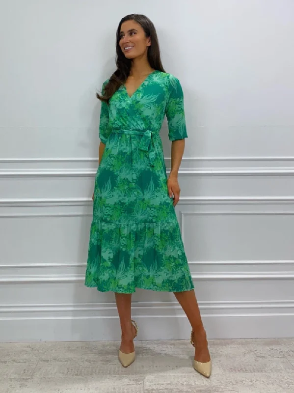 Boho Midi Dress (Green)