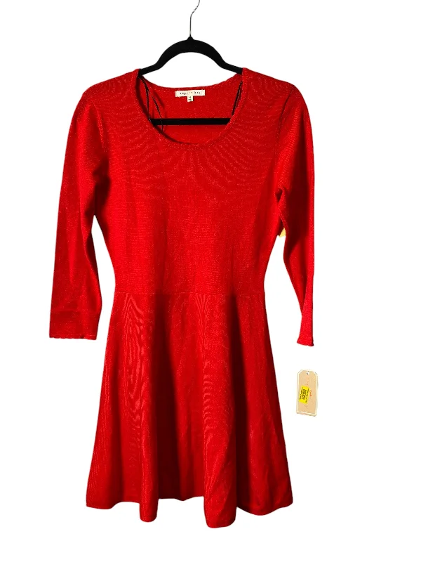 Dress Sweater By Copper Key In Red, Size: M