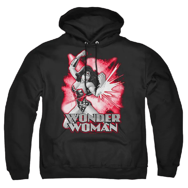 Justice League Wonder Woman Red & Gray Pullover Hoodie