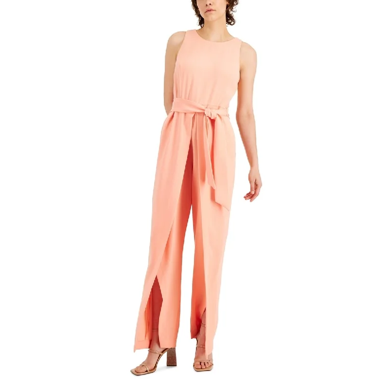 INC International Concepts Women's Walkthrough Jumpsuit Orange Size 2