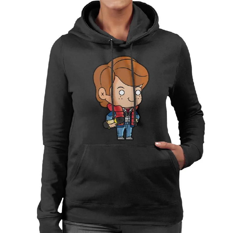 Back to the Future Marty Mcfly Kawaii Women's Hooded Sweatshirt