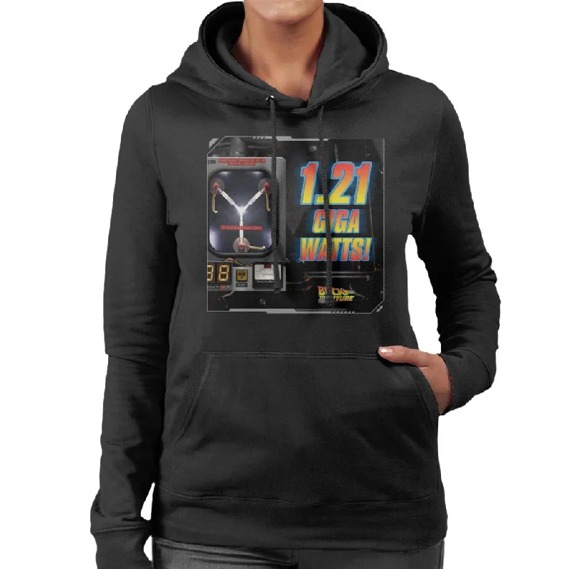 Back to the Future 121 Gigawatts Women's Hooded Sweatshirt