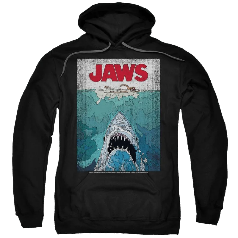 Jaws Lined Poster Pullover Hoodie