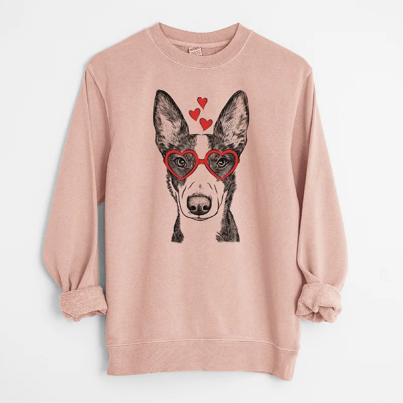 Valentine Tigm the Bippet - Unisex Pigment Dyed Crew Sweatshirt