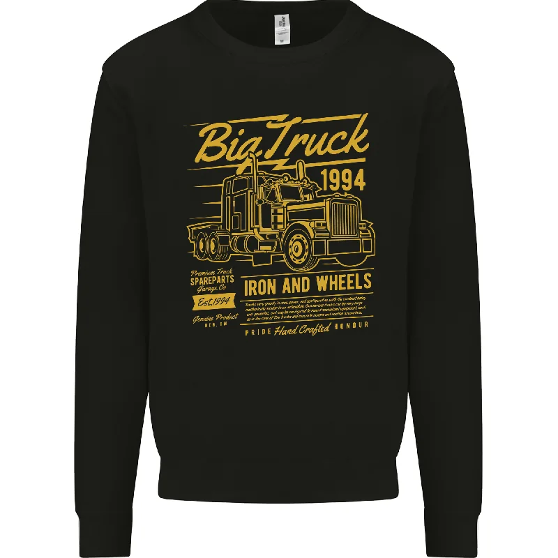 Big Truck Lorry Driver HGV Mens Sweatshirt Jumper