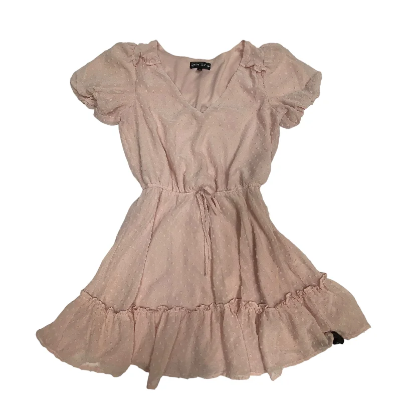 Dress Casual Short By Crystal Doll In Pink, Size: S