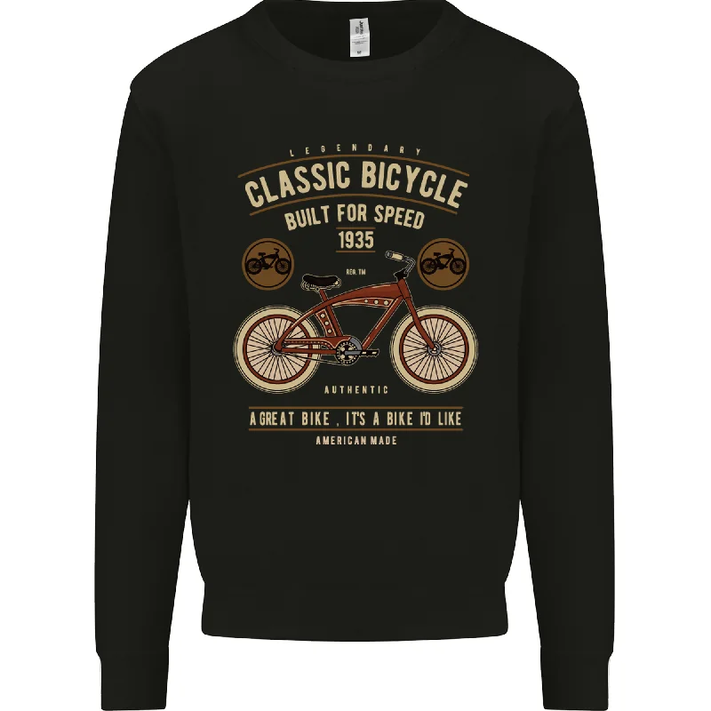 Bike Built for Speed Cycling Bicycle Mens Sweatshirt Jumper