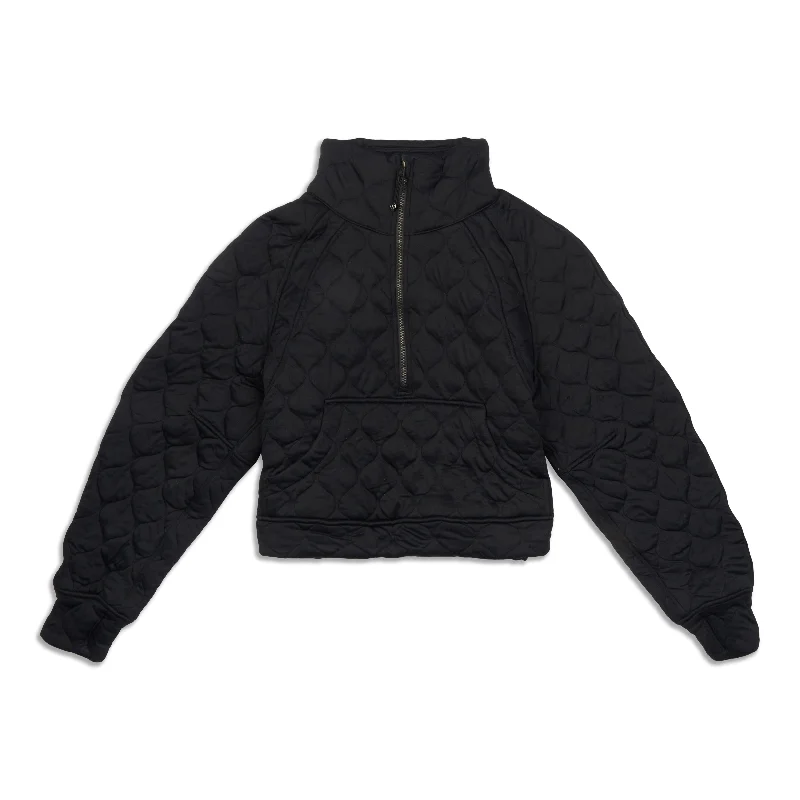 Scuba Oversized Quilted Half Zip - Resale