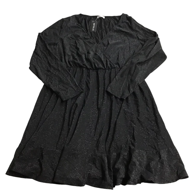 Dress Party Short By Clothes Mentor In Black, Size: 1x