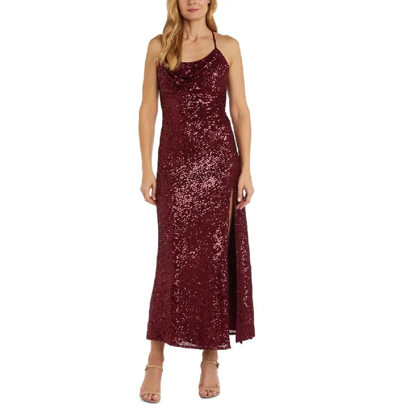 Nightway Women's Sequin Gown Red Size 4