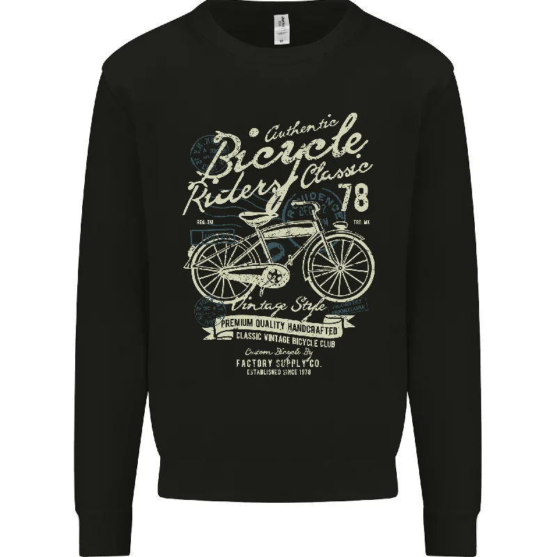 Bicycle Rider Classic Cyclist Funny Cycling Mens Sweatshirt Jumper