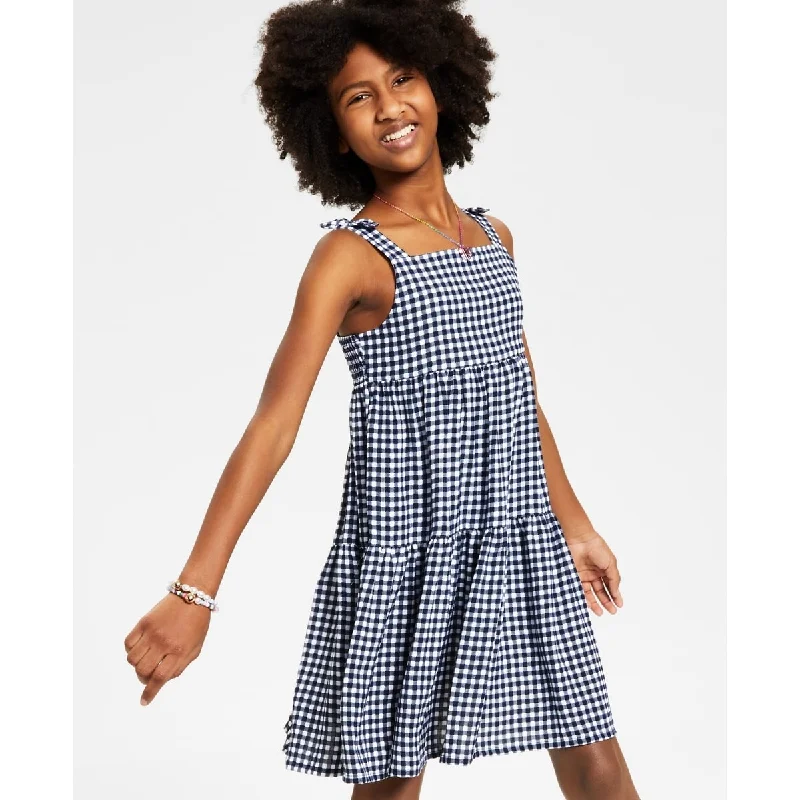 Charter Club Women's Gingham Dress Blue Size 2T