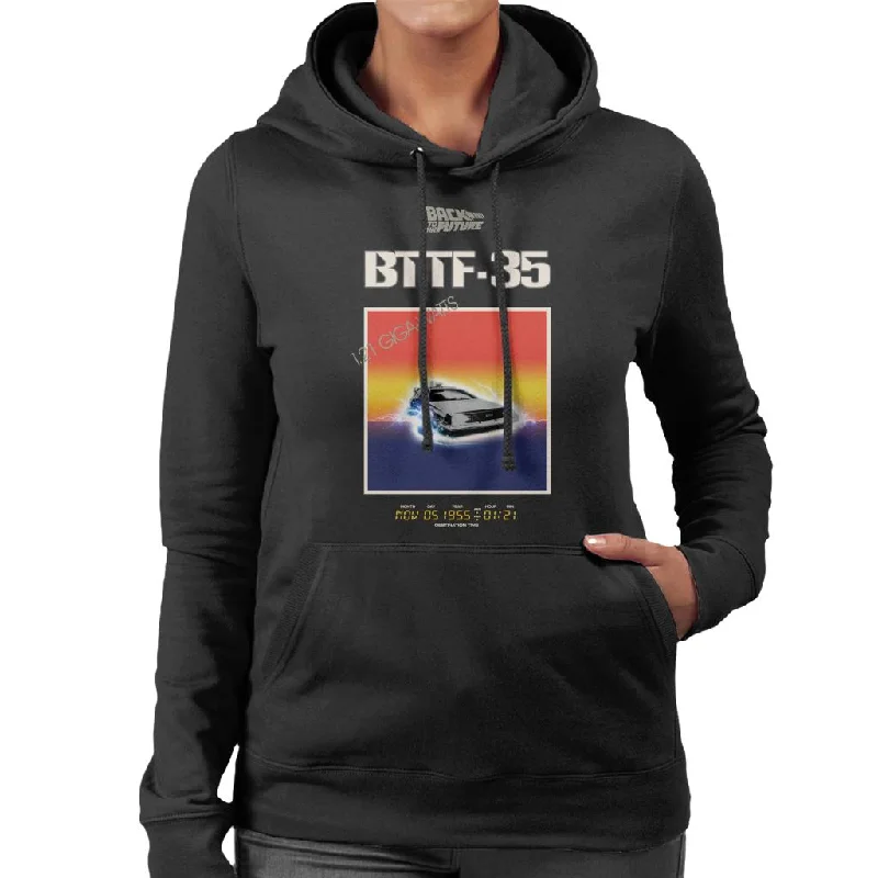 Back to the Future 35th Anniversary Sunset Women's Hooded Sweatshirt