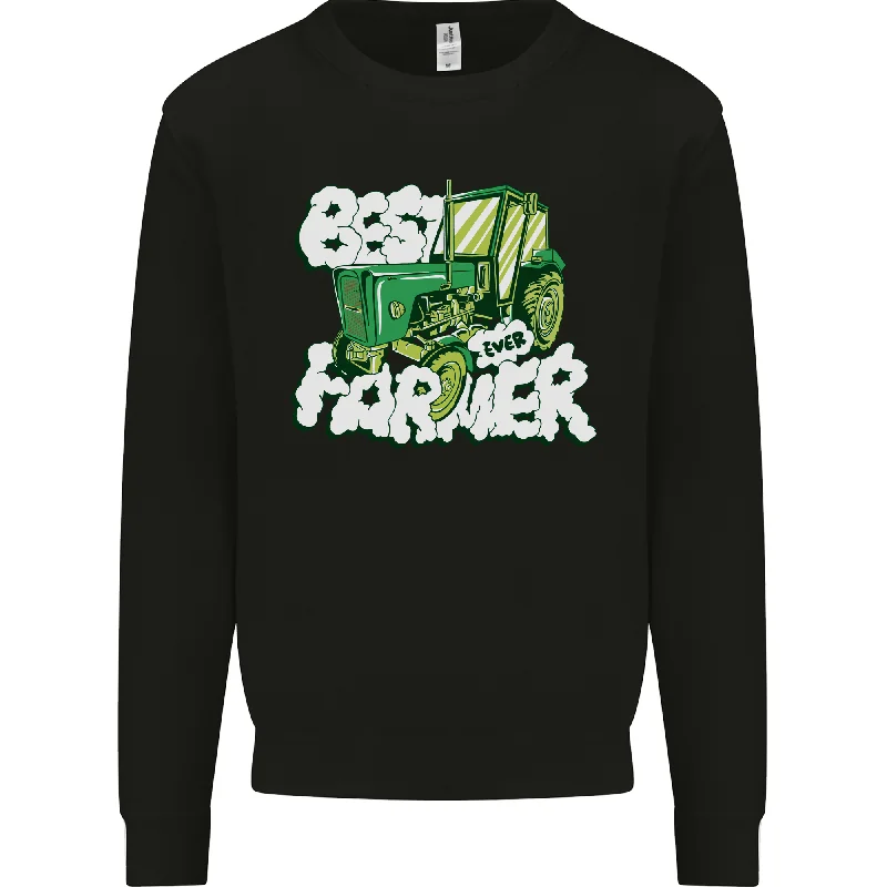 Best Farmer Ever Fathers Day Farming Mens Sweatshirt Jumper