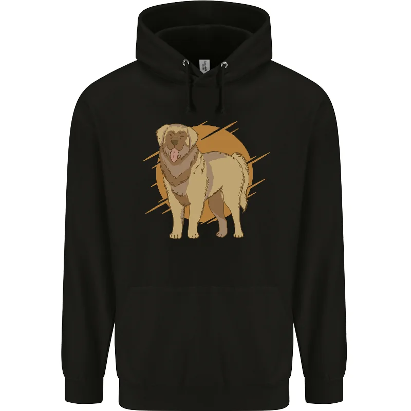 A Leonberger Dog Mens 80% Cotton Hoodie