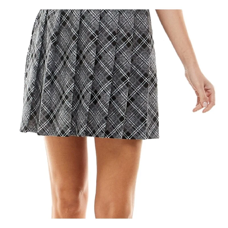 Kingston Junior's Two Piece Printed Skirt Dress Black Size Large