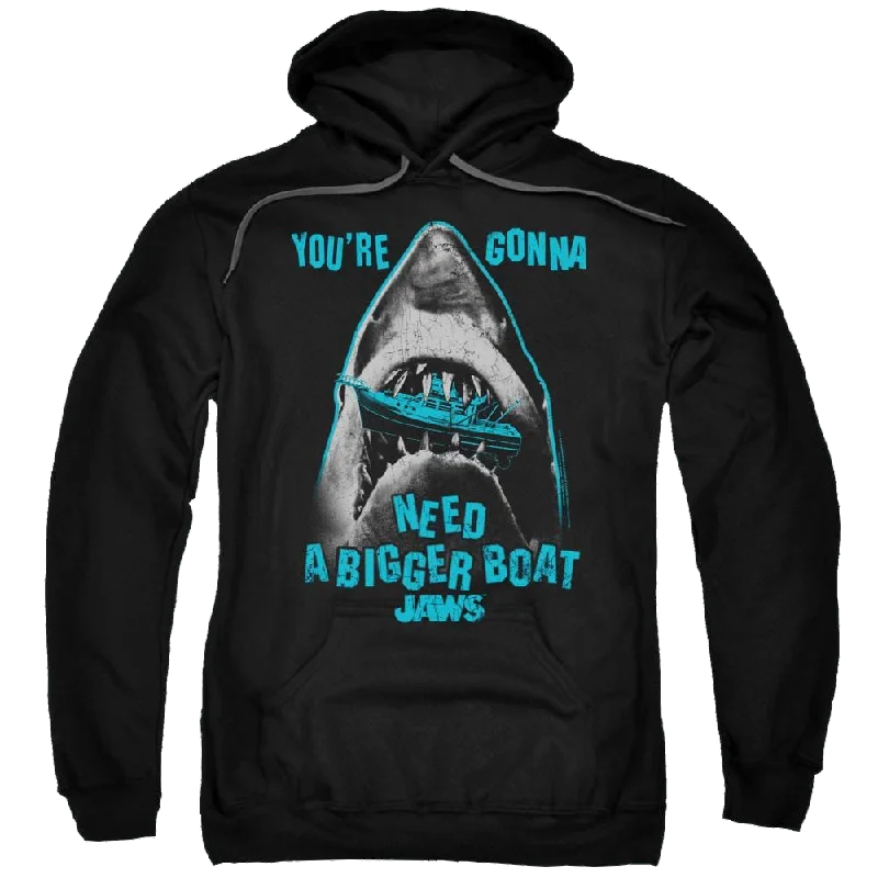 Jaws Boat In Mouth Pullover Hoodie