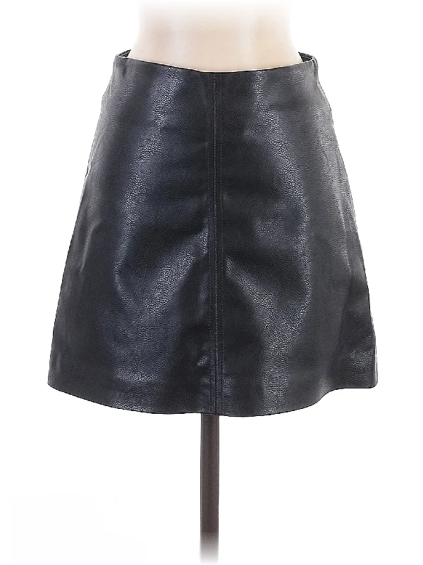 Faux Leather Skirt