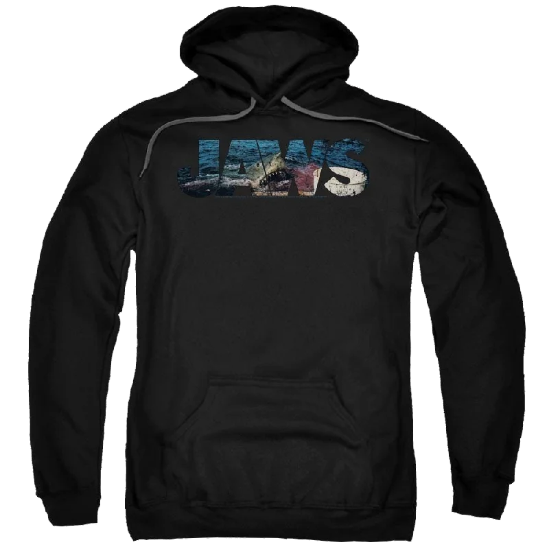 Jaws Logo Cutout Pullover Hoodie