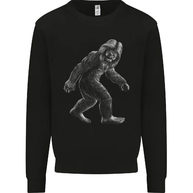 Bigfoot Taking a Stroll Mens Sweatshirt Jumper