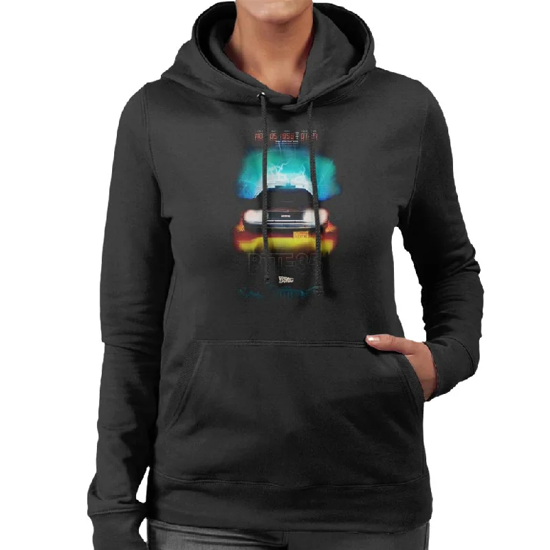 Back to the Future Delorean Headlights Design Women's Hooded Sweatshirt