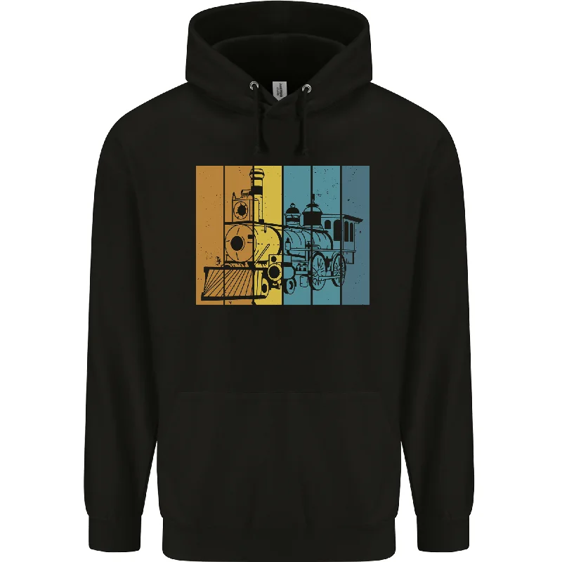 A Locomotive Trainspotter Trains Trainspotting Mens 80% Cotton Hoodie