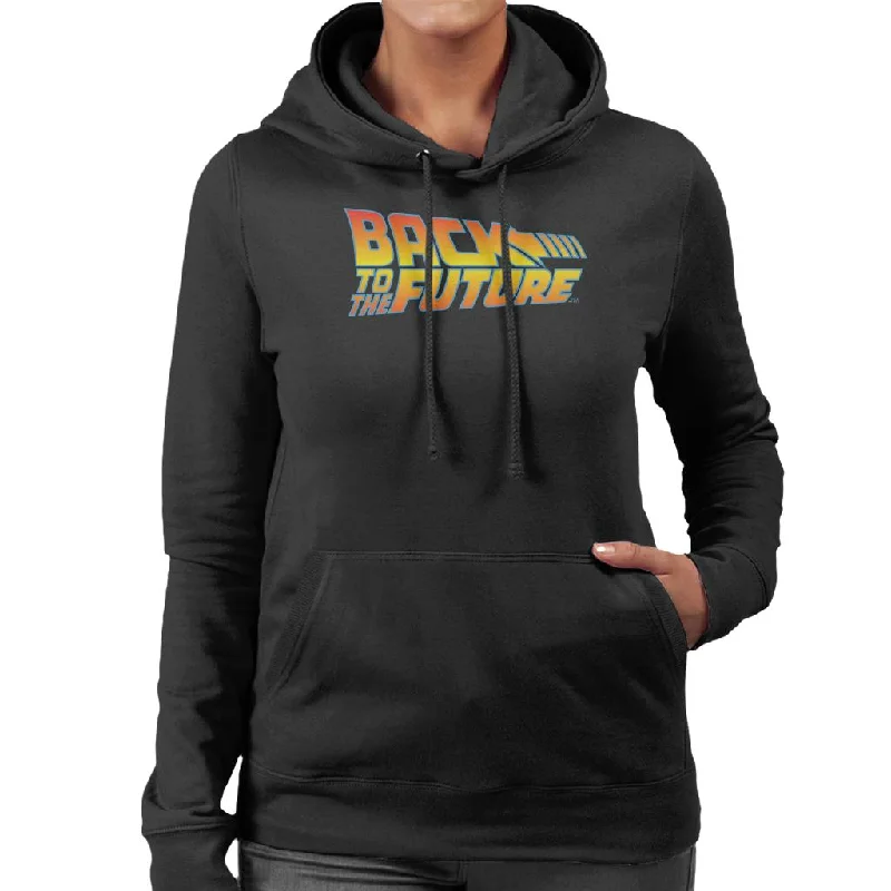 Back to the Future Classic Movie Logo Women's Hooded Sweatshirt